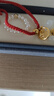 周大生淡水珍珠手鏈女安康福牌銀串珠轉(zhuǎn)運(yùn)珠純銀首飾品送女友情人節(jié)禮物 5.5-6.5mm 曬單實拍圖