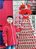 水孩兒（SOUHAIT）童裝男童女童薄風(fēng)衣2025春秋新款兒童防潑水外套上衣 經(jīng)典紅SHTCND02CC502R08 175 曬單實(shí)拍圖