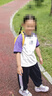 馬·拉丁（M.Latin）/童裝褲子夏裝新款男女大小童多色網(wǎng)格拼布針織長(zhǎng)褲 藏青 120cm 曬單實(shí)拍圖