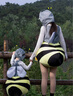 嬰果小島趙露思同款鯊蜂服小蜜蜂服裝鯊魚(yú)衣服搞怪鯊bee玩偶成人兒童毛絨 小蜜蜂服 成人身高150-165cm體重85-120斤 曬單實(shí)拍圖