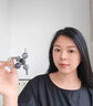 柏詩琳輕奢小號抓發(fā)夾飾女高級感2025新款高端適合發(fā)量少的小夾子鯊魚夾 冰透粉紫抓夾 曬單實拍圖