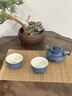 萬(wàn)仟堂（Edenus）整套茶具 輕奢家用陶瓷泡茶壺茶杯套裝送父母長(cháng)輩伴手禮盒 望氣 藏青釉（1壺2杯1盤(pán)1便攜包） 5頭 曬單實(shí)拍圖