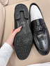 維絲圖西品牌皮鞋男鞋頭層牛皮春季英倫瘦版日常百搭真皮商務(wù)休閑鞋 黑色 41 曬單實(shí)拍圖