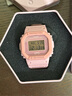 卡西歐（CASIO）G-SHOCK小方塊系列手表男手表多功能運(yùn)動手表生日禮物學(xué)生送人 DW-5610SL-4A4情侶系列款 曬單實(shí)拍圖