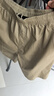 皮爾卡丹（pierre cardin）高端純棉男士短褲夏季新款沙灘運(yùn)動(dòng)中褲寬松純棉休閑五分褲子男士 卡其色 （免費(fèi)試穿） 2XL (建議體重150-170斤) 曬單實(shí)拍圖