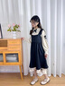 洛麗塔女童公主裙春裝2025新款兒童禮服女孩裙子女大童連衣裙套裝 黑色套裝 140 曬單實(shí)拍圖