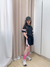 云初墨女童速干衣套裝兒童夏季跑步短袖運(yùn)動(dòng)服薄款大童春秋冰絲短袖 黑色【套裝】 160 cm 曬單實(shí)拍圖
