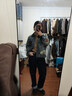 全品屋穿衣鏡全身鏡落地鏡掛門服裝店試衣鏡壁掛鏡掛穿一體簡約北歐風(fēng) 【圓角】赫本黑160*50cm 送貨上門 曬單實(shí)拍圖