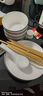肅匠肅匠陶瓷米飯碗家用湯碗面碗餐具套裝釉下彩描邊餐具吃飯飯?jiān)绮屯?玫瑰16件套(4碗4盤4勺4筷) 曬單實(shí)拍圖