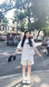FDR官方店 國潮美式R字圖案印花短褲男女夏季寬松運動(dòng)褲五分褲休閑褲 白灰色 L 曬單實(shí)拍圖
