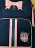 Edison小學(xué)生書包護(hù)脊護(hù)腰防下墜公主風(fēng)校園雙肩背包2529-1蝴蝶結(jié) 曬單實(shí)拍圖