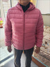 RGPX2025秋冬新款輕薄羽絨棉服清倉(cāng)女士棉襖短款韓版時(shí)尚立領(lǐng)棉衣外套 藏青 連帽 L 建議100-110斤 曬單實(shí)拍圖