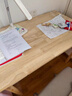 實(shí)木書(shū)桌書(shū)架一體學(xué)生家用學(xué)習寫(xiě)字桌臥室電腦桌書(shū)房書(shū)桌辦公桌子 原木色80*40*75 曬單實(shí)拍圖