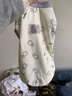 JCZS米菲兔狗狗衣服春秋泰迪比熊小型犬華夫格馬爾濟斯貓咪寵物服裝夏 白紫-華夫格面料 M建議5-7斤左右 曬單實(shí)拍圖