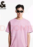 杰克·瓊斯（JACK&JONES）男裝25年涼感短袖T恤男士夏季潮流寬松oversized復(fù)古印花休閑半袖 C19淺粉色 寬松版，卡碼拍小 M 曬單實拍圖