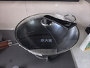 炊大皇 可立可視玻璃蓋把手炒鍋蓋34cm 304不銹鋼包邊煎鍋火鍋蒸鍋防爆 曬單實(shí)拍圖