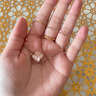 西太后高級(jí)感大蠻腰吊墜女玫瑰金鈦鋼項(xiàng)鏈女氣質(zhì)小眾輕奢飾品禮物 高級(jí)感水晶吊墜-玫瑰金 曬單實(shí)拍圖