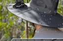 偶森太陽能風(fēng)扇帽男士戶外登山帽夏季防曬遮陽釣魚帽成人帶風(fēng)扇的帽子 曬單實拍圖