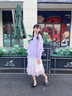 moonkids女童紗裙半身裙2025新款夏季中長款裙子夏裝兒童公主裙小女孩長裙 4367漸變紫紗裙 140 cm 曬單實拍圖