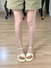 ZHR涼鞋女厚底蝴蝶結(jié)簡約女鞋夏季配裙子鞋子女 BL599 米色  37  曬單實拍圖