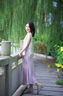 初蟬衣事「松韻」新中式套裝女夏季新款國風(fēng)立領(lǐng)對襟唐裝上衣氣質(zhì)外披馬甲 馬甲（煙紫） S （現(xiàn)貨） 曬單實拍圖
