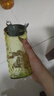 玻璃吸管水杯新款高顏值小熊吸管杯辦公室家用鉆石杯可愛創(chuàng)意杯子 鉆石小熊【綠色】 330ml 曬單實拍圖