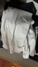 京東京造【10A抗菌T】長(zhǎng)袖t恤男新疆棉打底衫衣服白小T 白色 S 曬單實(shí)拍圖
