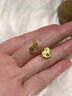 世紀(jì)緣黃金耳飾女櫻花葫蘆足金古法琺瑯福祿金耳釘送女友送媽媽七夕禮物 精美禮盒 曬單實(shí)拍圖