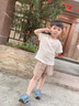 迪士尼寶寶男童夏裝套裝2025新款小童裝夏款男孩一歲寶寶夏季薄款嬰兒童衣服 白衣灰褲 80 建議75-85cm9-12月cm 曬單實(shí)拍圖