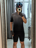 李寧（LI-NING）騎行服短袖上衣男夏季自行車快干短袖透氣排汗公路山地車單車服 曬單實拍圖
