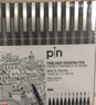 三菱（uni）水性繪圖針管筆 PIN-200美術(shù)漫畫設(shè)計(jì)描邊描線筆勾線筆 黑色 12支套裝 曬單實(shí)拍圖