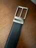 萬(wàn)寶龍MONTBLANC 梯形鍍鈀針扣黑棕雙面皮帶/腰帶3.5cm 118436 【雙11】 曬單實(shí)拍圖