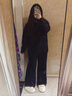 樸西楓月女士棉拖鞋澳羊毛絨舒適親膚室內防滑棉拖鞋小兔絨家用情侶款 淺粉 37-38 曬單實(shí)拍圖