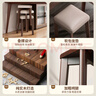 馳百倫實(shí)木凳子可疊放餐凳餐椅小凳子家用簡(jiǎn)約板凳客廳高凳軟包方凳 曬單實(shí)拍圖