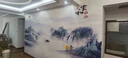 新中式山水電視背景墻壁紙客廳沙發(fā)裝飾壁布順風(fēng)順?biāo)?d墻布壁畫(huà) 熱轉(zhuǎn)印雙宮仿真絲布 定制 曬單實(shí)拍圖