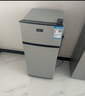 愛妻小冰箱迷你小型家用冷藏冷凍兩用宿舍出租房用雙門辦公室電冰箱節(jié)能省電 【一級(jí)能效】88L銀色【三天約一度電】 曬單實(shí)拍圖