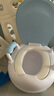 小哈倫兒童馬桶嬰兒坐便器嬰幼兒尿盆小孩寶寶小便器3D軟墊坐墊天藍 曬單實拍圖