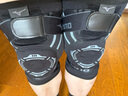 美津濃（MIZUNO）護(hù)膝運(yùn)動(dòng)跑步籃球羽毛球髕骨半月板支撐固定損傷登山護(hù)具男女通用 銀黑色綁帶加壓-2只 XL碼(膝圍41-46cm/適合135-180 ) 曬單實(shí)拍圖