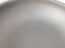 康巴赫（KBH）真鈦0涂層抗菌炒鍋無(wú)涂層不粘鍋316L不銹鋼炒菜鍋電磁爐燃?xì)馔ㄓ?曬單實(shí)拍圖
