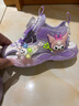 HEACOOA庫洛米兒童涼鞋女孩夏季2025新款女童包頭運動(dòng)公主涼拖中大童亮燈 紫色庫洛米A958 29 曬單實(shí)拍圖