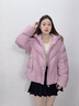 波司登（BOSIDENG）25新款羽絨服女短款90絨連帽時(shí)尚休閑氧氣系列保暖外套B250245242 星霧粉1907【溫柔粉紫色】 S 160/84A 體重約110-125斤 曬單實(shí)拍圖