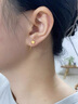 悠萊足金999四葉草耳釘女黃金愛(ài)心耳環(huán)耳釘時(shí)尚耳飾養耳洞送女友禮物 注：克重多退少補，克重區間內不返 曬單實(shí)拍圖