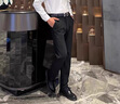 皮爾卡丹（pierre cardin）男士商務(wù)休閑褲2025秋季男褲子時(shí)尚百搭直筒高彈力免燙西裝褲秋款 黑色 厚款 33 【腰圍2尺6】 曬單實(shí)拍圖