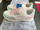 回力【廠(chǎng)牌】空軍一號蛇年限定女鞋小白鞋百搭情侶鞋大碼運動(dòng)板鞋 白藍粉 36 曬單實(shí)拍圖