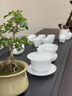 金鑲玉溫文杰老師手作 功夫茶具套裝冰種羊脂玉瓷家用陶瓷送禮禮盒裝 溫文杰冰雪美人大套裝 18頭 曬單實拍圖