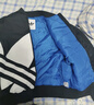 adidas情侶款復古寬松運動(dòng)立領(lǐng)夾棉外套男女秋冬阿迪達斯三葉草 黑色 XL 曬單實(shí)拍圖