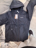 諾詩(shī)蘭25秋冬新款戶(hù)外男士三防石墨烯升溫保暖外套3M新雪麗防潮保暖棉服 純黑色 2XL (185) 曬單實(shí)拍圖