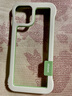 YSGUDU 撞色無邊框適用iPhone手機(jī)殼無邊蘋果無框散熱透氣鏤空防摔半包保護(hù)套 灰白色 蘋果12 曬單實(shí)拍圖