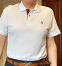 羅蒙（ROMON）高端100%純棉t恤男士2025夏季Polo衫短袖翻領寬松爸爸裝全棉體恤 白色 XL 【體重138-150斤】 曬單實拍圖