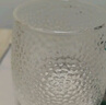 京東京造 玻璃杯 耐熱泡茶水杯子錘紋涼水咖啡杯300ml*2 曬單實(shí)拍圖